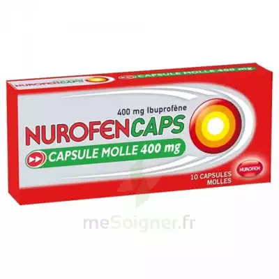 Nurofencaps 400 Mg Caps Molle Plq/10 à ST-PIERRE-D'OLERON