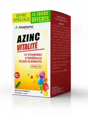 Azinc Forme Et Vitalite 120 + 30 (15 Jours Offerts) à ST-PIERRE-D'OLERON