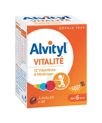 Alvityl Vitalité à Avaler Comprimés B/40 à ST-PIERRE-D'OLERON
